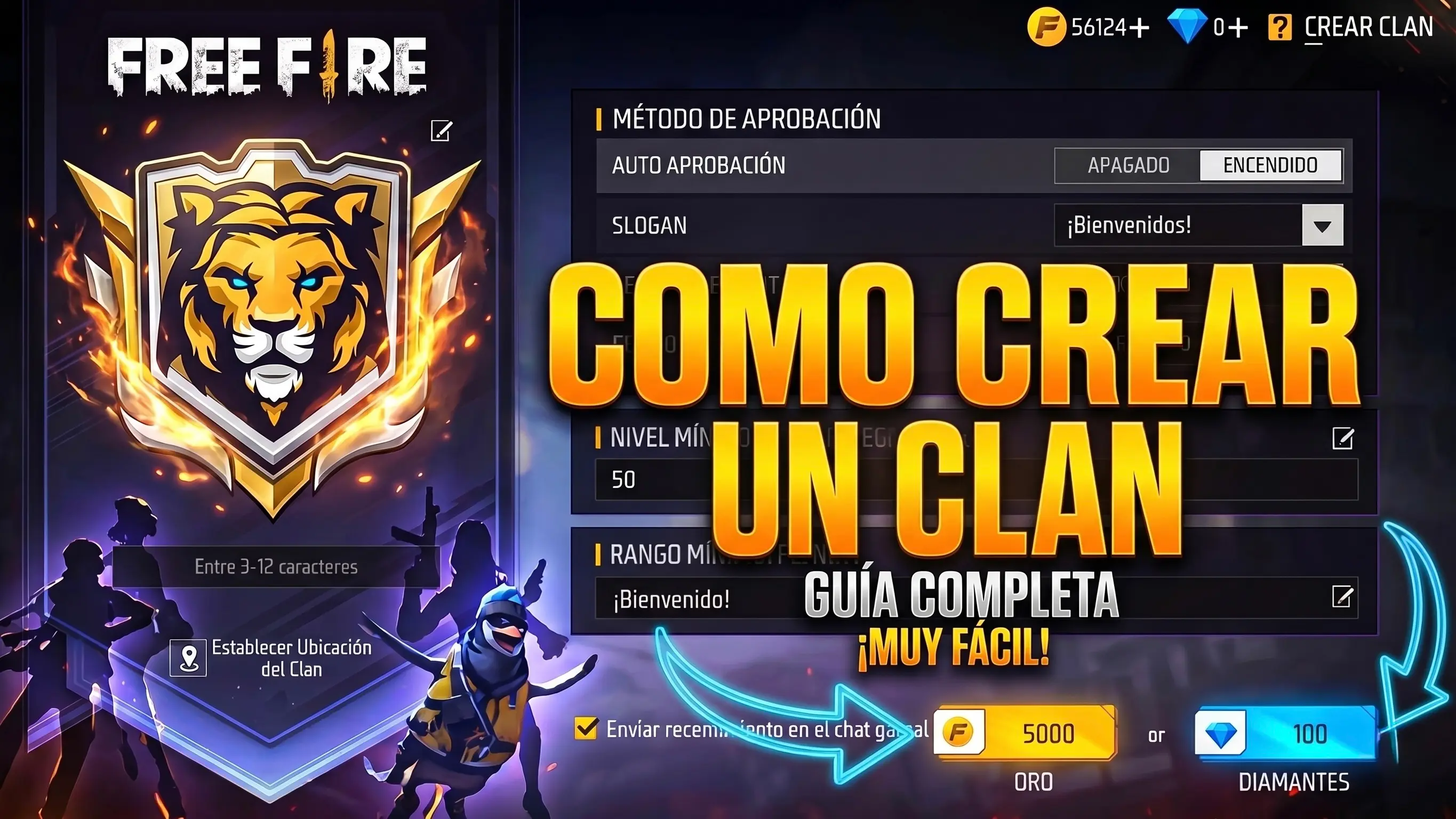 Cómo Crear y Gestionar un Clan en Free Fire: Guía de Pasos, Guerra y Recompensas