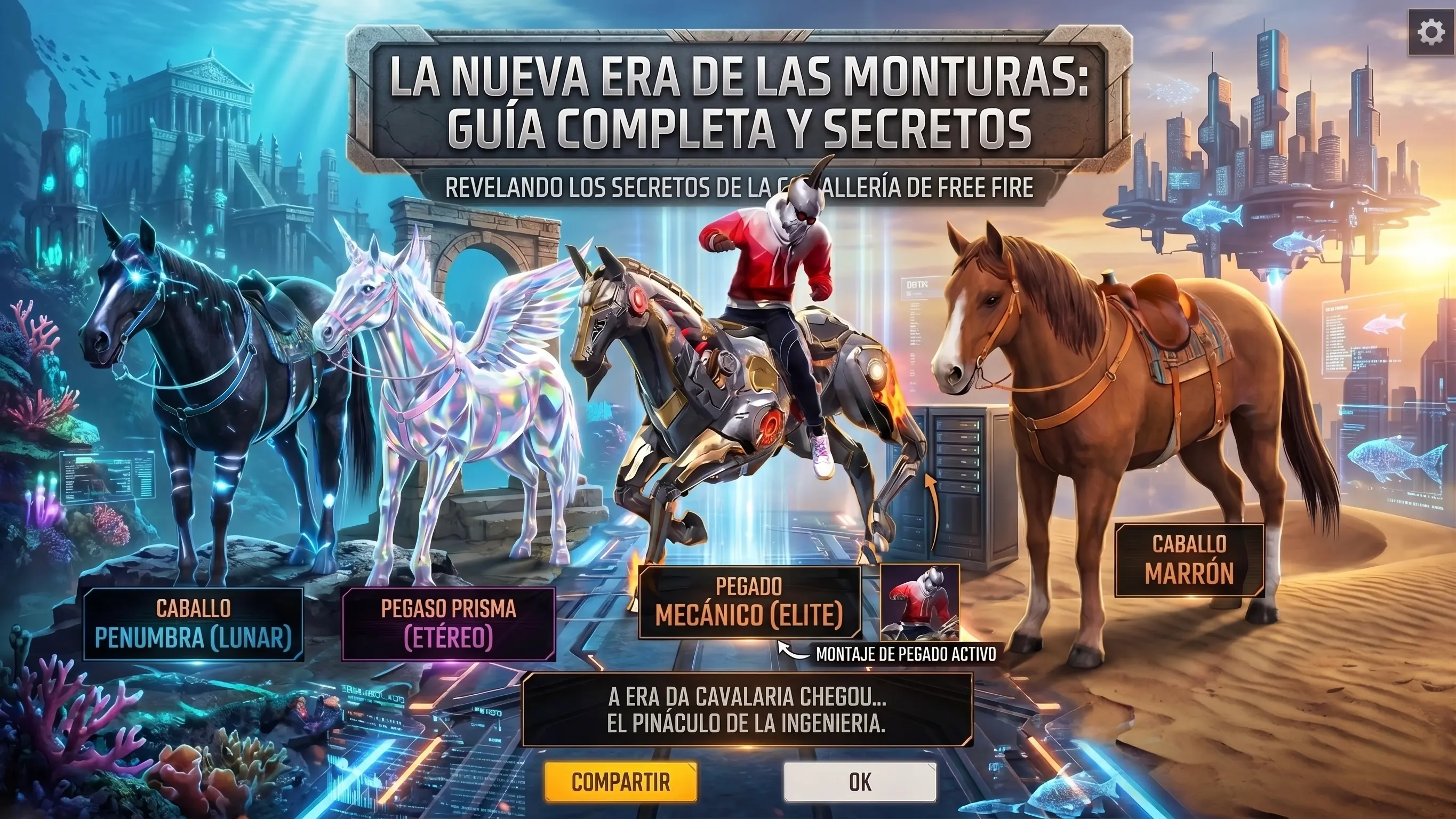 Guía del Caballo en Free Fire: Puntos de Aparición, Controles y Meta de Combate