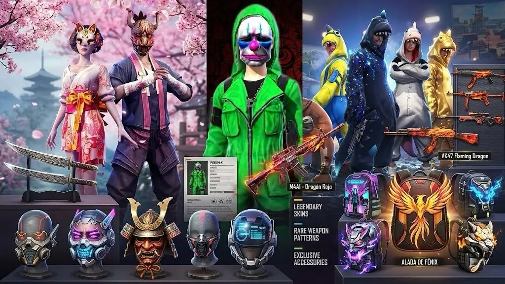 10 Skins de Free Fire que Destacan por sus Atributos y Popularidad